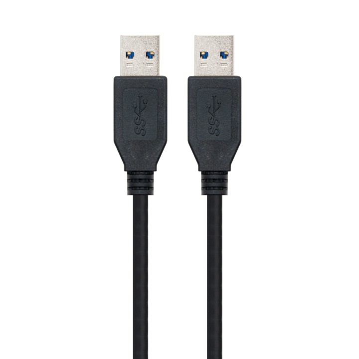 Nanocable USB-A/M a USB-A/M 2m Negro (10.01.1002-BK)