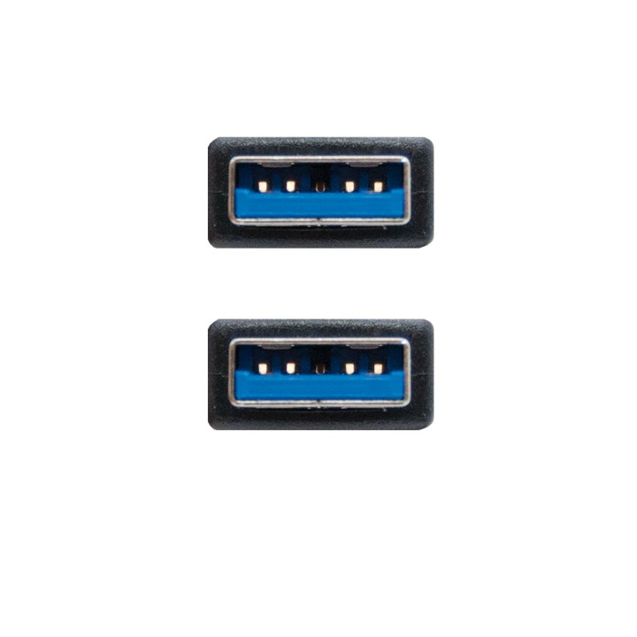 Nanocable USB-A/M a USB-A/M 2m Negro (10.01.1002-BK)