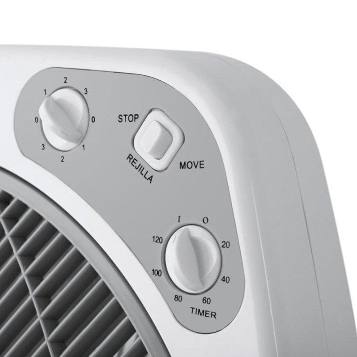Ventilador de Suelo Orbegozo BF 0140 60W 3 Velocidades Difusor Rotativo Temporizador Silencioso