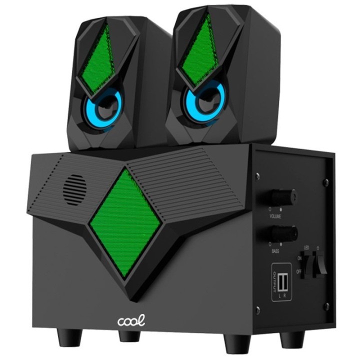 Cool Altavoces Gaming 2.1 LED USB 15W
