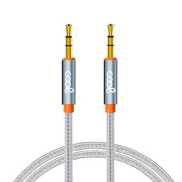 Cool Cable Jack 3.5mm Macho/Macho 1m Nylon Plateado
