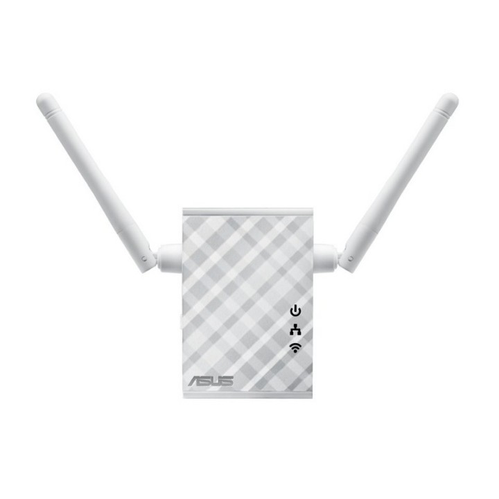 Repetidor Wi-Fi ASUS RP-N12 N300 2.4GHz 2 Antenas Externas MIMO WPA2 WPS LAN