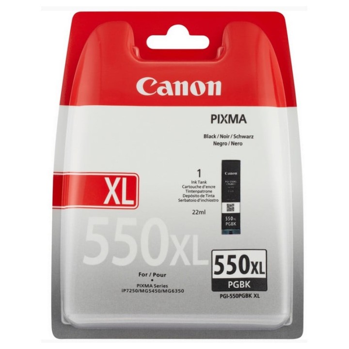 Canon PGI-550PGBK XL Cartucho Negro para MG/IP/MX/IX