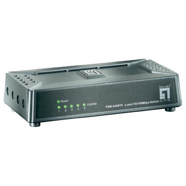 LevelOne FSW-0508TX Switch 5 Puertos 10/100 Mbps