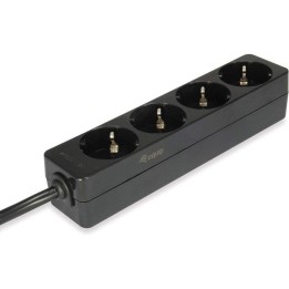 Equip Regleta 4 Tomas Shucko Toma IEC 1.1m Negro