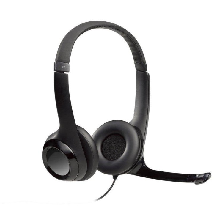 Logitech H390 Auriculares Estéreo con Micrófono con Supresión de Ruido USB-A funciona con Chromebook