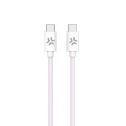 Cable CELLY USB-C a USB-C 1.5m Rosa (USBCUSBCCOTTPK)