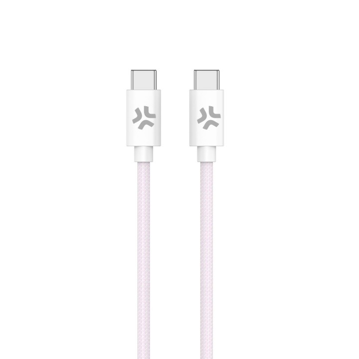 Cable CELLY USB-C a USB-C 1.5m Rosa (USBCUSBCCOTTPK)
