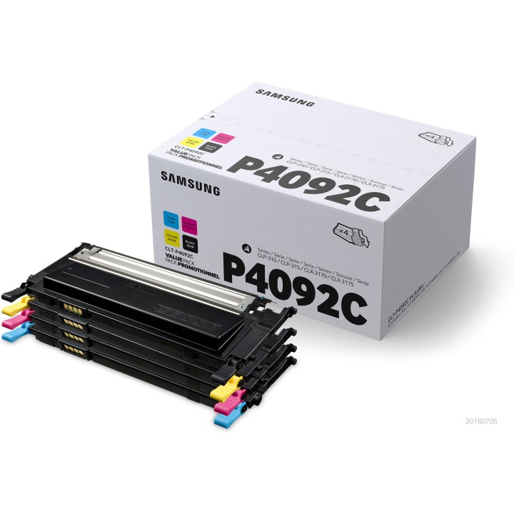 Toner Samsung Laser CLT-P4092C Negro/Tricolor (SU392A)
