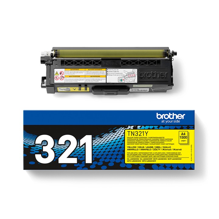 Toner BROTHER Laser Amarillo 1500 páginas (TN-321Y)
