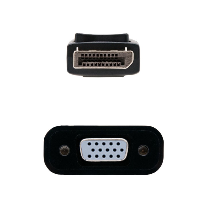 Nanocable DP/M a VGA/H 15cm Negro (10.16.0602)