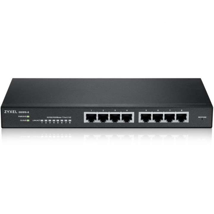 Zyxel GS1915-8 Switch Gestionado L2 8 Puertos Gigabit Ethernet