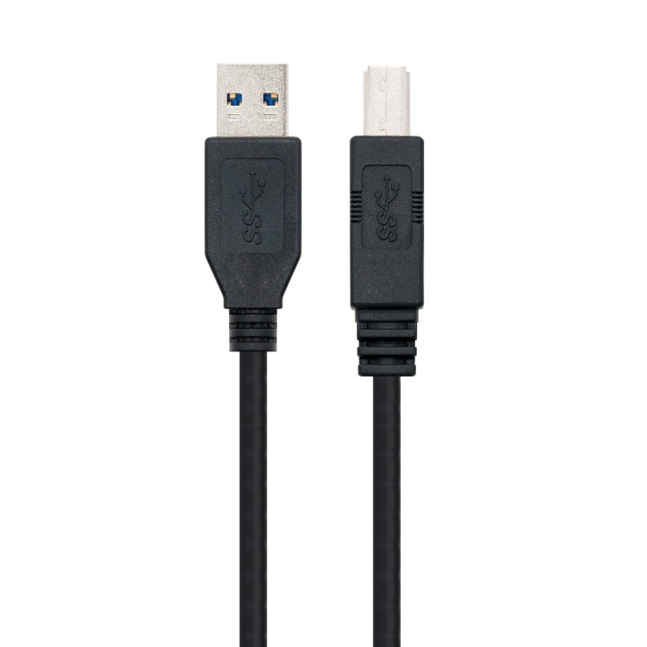 Nanocable USB-A/M a USB-B/M 2m Negro (10.01.0802-BK)