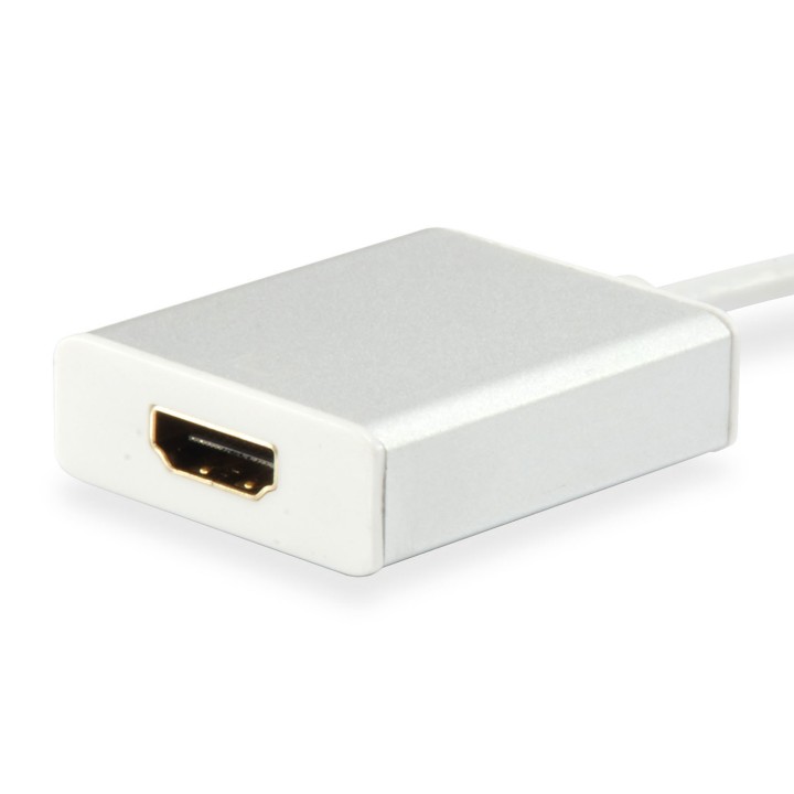 Cable EQUIP USB-C/M a HDMI/H 4K 15cm Blanco (EQ133452)