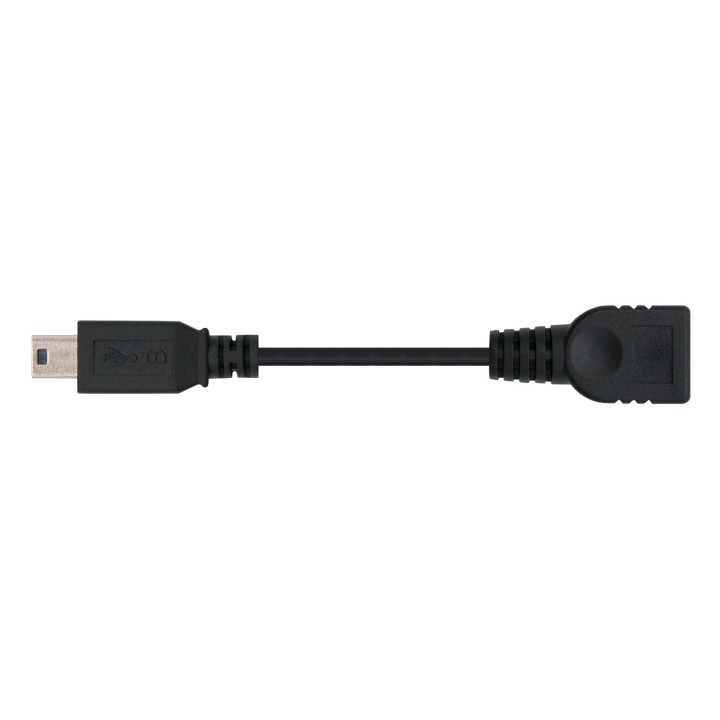Nanocable MiniUSB-B/M a USB-A/H 15cm Negro (10.01.3800)