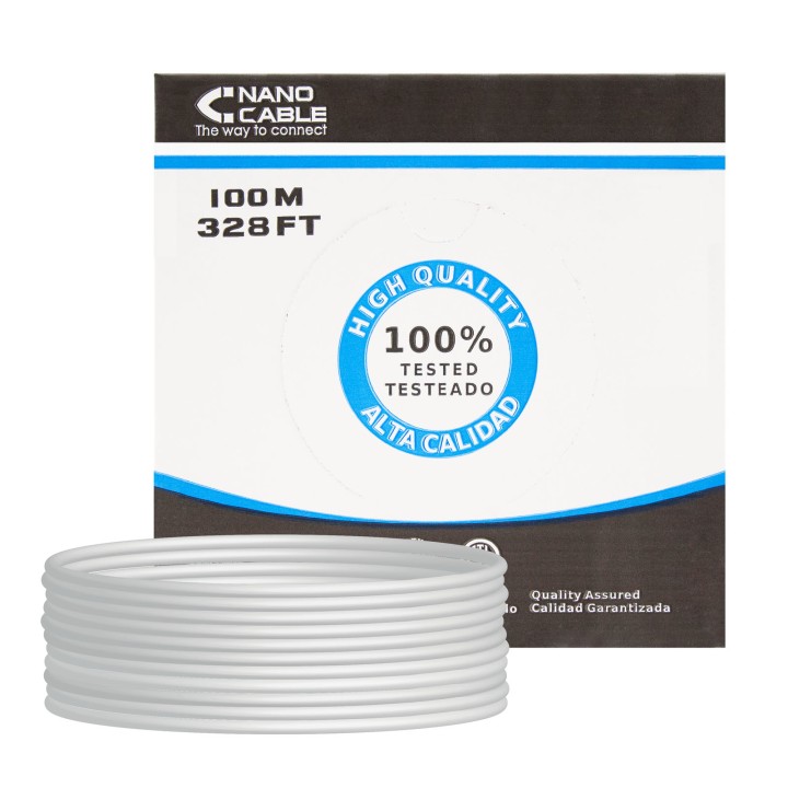 Nanocable RJ45 Cat.6 UTP AWG24 100m Rojo (10.20.0502)
