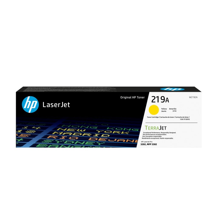 Toner HP LaserJet 219A Amarillo 1200 páginas (W2192A)