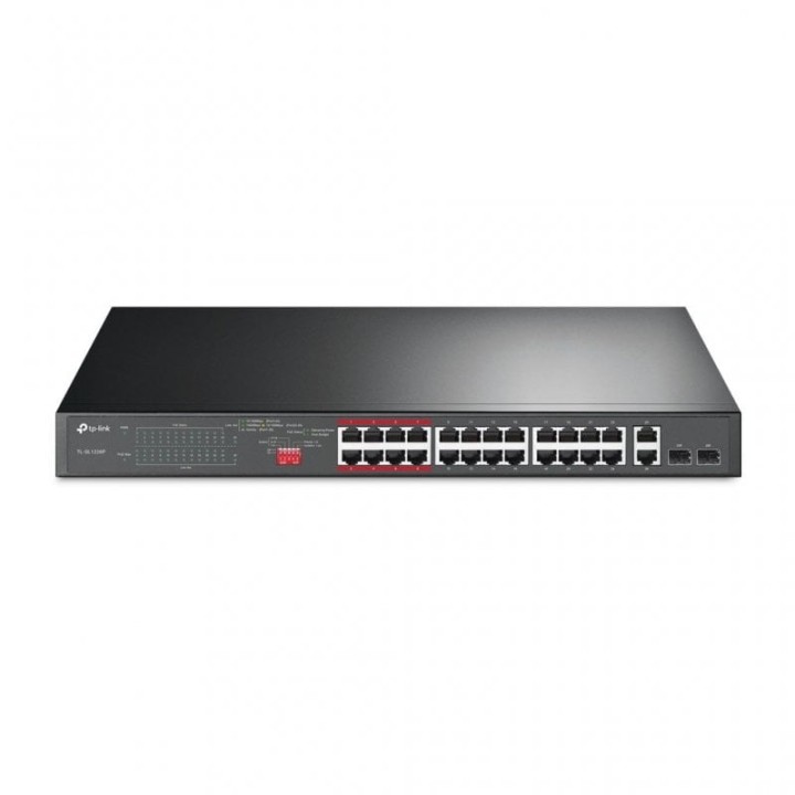 TP-Link TL-SL1226P Switch 24 Puertos Fast Ethernet + 2 Gigabit PoE+