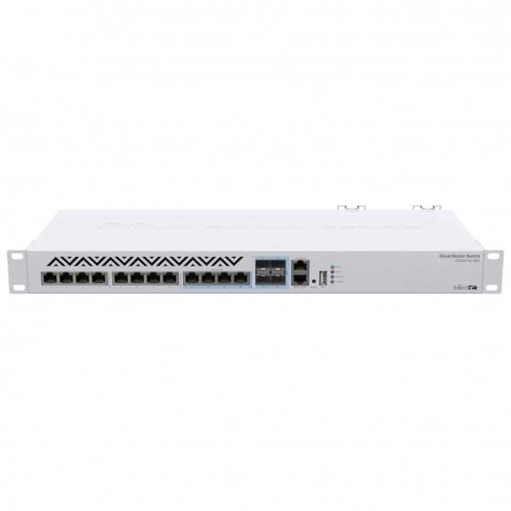 MikroTik CRS312-4C+8XG-RM Switch 8 Puertos Gigabit + 1 Fast Ethernet + 4 SFP