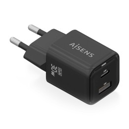 Cargador de Pared AISENS 30W Negro (ASCH-30W2P021-BK)