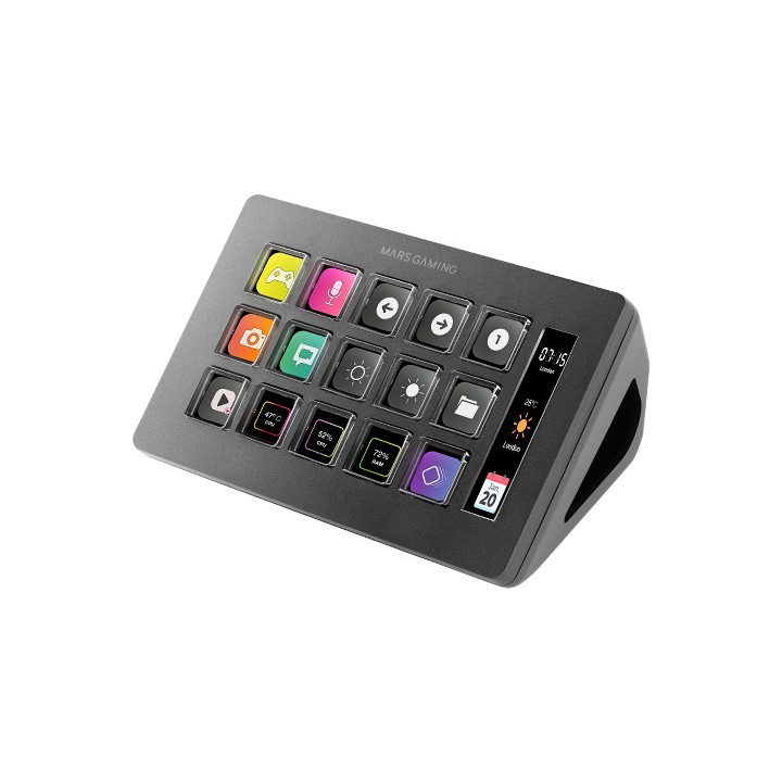 Stream Deck Slim Mars Gaming 15 Teclas Negro (MSDONE)