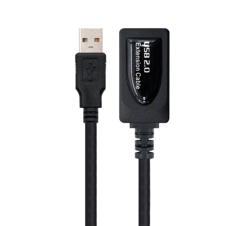 Nanocable USB-A/M a USB-A/H 5m Negro (10.01.0211)