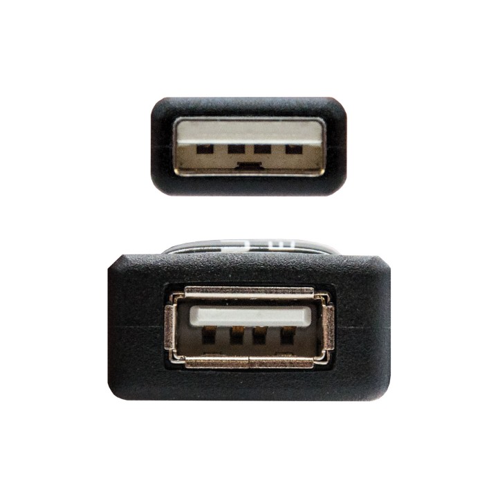 Nanocable USB-A/M a USB-A/H 5m Negro (10.01.0211)