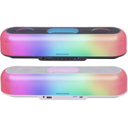 Barra de Sonido Mars Gaming 20W RGB BT Blanca (MSBORBW)