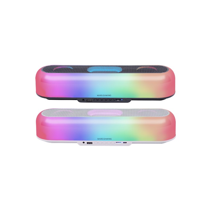 Barra de Sonido Mars Gaming 20W RGB BT Blanca (MSBORBW)