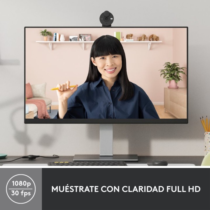 Logitech Brio 300 Webcam FullHD Grafito
