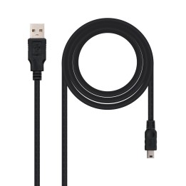 Nanocable USB-A/M a Mini USB/M 0.5m Negro (10.01.0400)