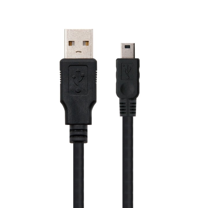 Nanocable USB-A/M a Mini USB/M 0.5m Negro (10.01.0400)