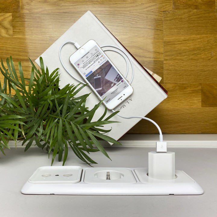 Mini Cargador Nanocable USB 5V/1A Blanco (10.10.2001)
