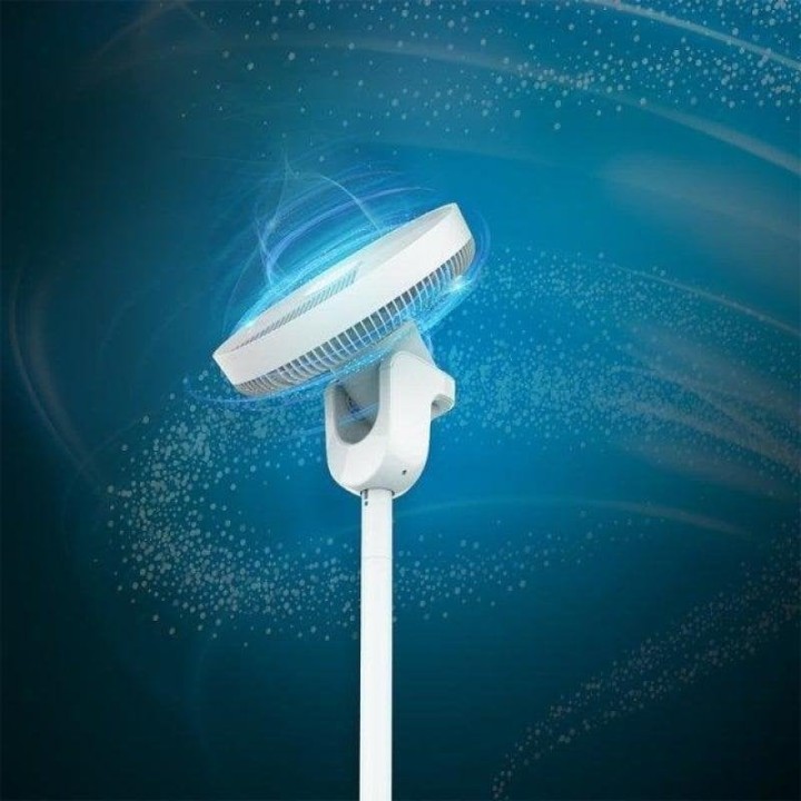 Cecotec EnergySilence 2600 Sunflower Portable Ventilador de Pie a Batería 2600mAh 22W Blanco