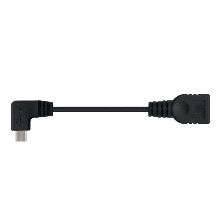 Nanocable mUSB-B/M a USB-A/H 15cm Negro (10.01.3600)