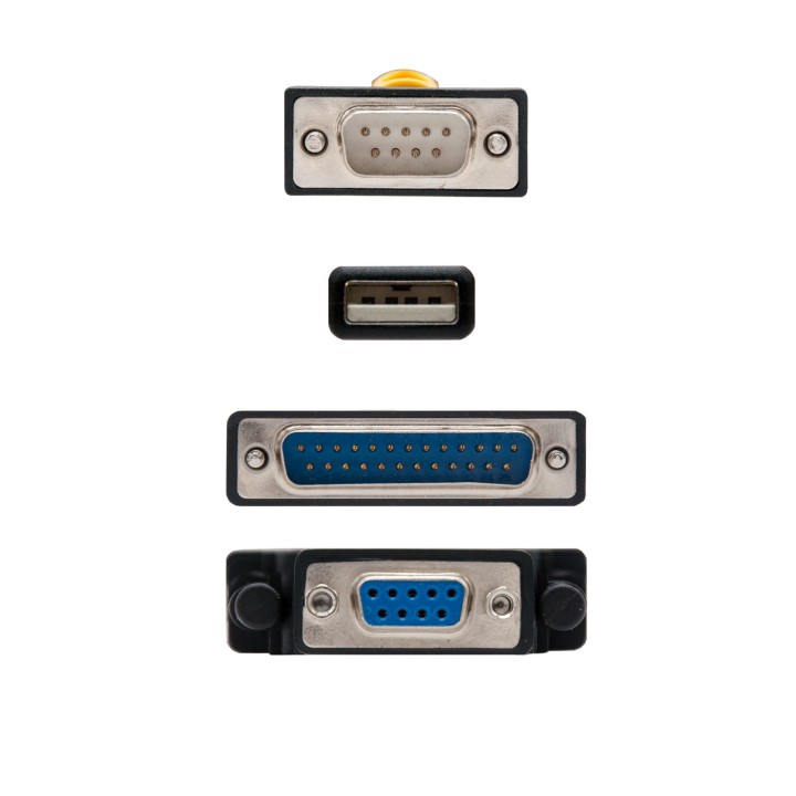 Nanocable USB-A/M a DB9/DB25 1.8m Negro (10.03.0002)