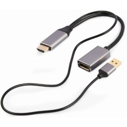 Gembird A-HDMIM-DPF-02 Cable Adaptador HDMI a DisplayPort Macho/Hembra 4K Negro