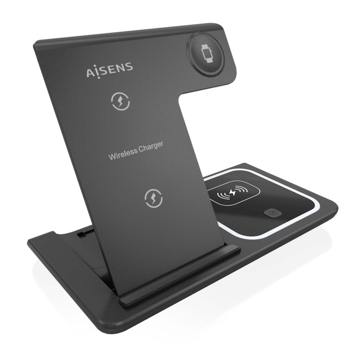 Base AISENS carga Inalámbrica 15W (ASCH-15W3WC043-BK)