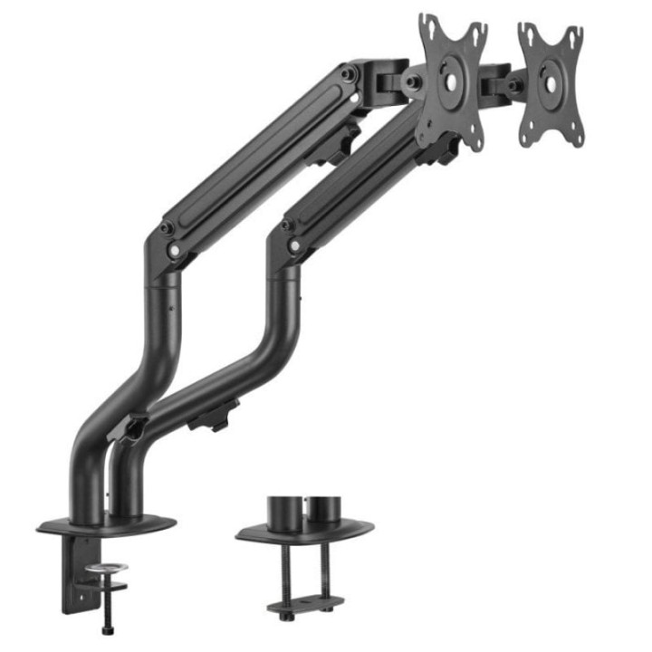 Aisens DT32TSR-141 Soporte Contrapeso Eco 2 Brazos para Monitores/TV 17"-32" VESA 100x100 Máx. 8Kg