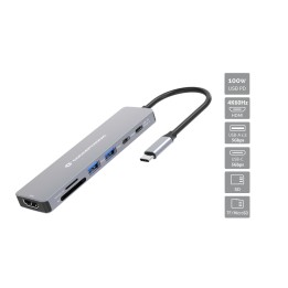 Docking Station CONCEPTRONIC 7en1 USB-C 100W (DONN28G)