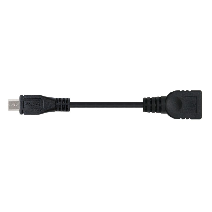 Nanocable mUSB-B/M a USB-A/H 15cm Negro (10.01.3500)