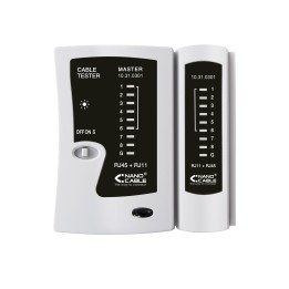 Tester Nanocable para RJ11/RJ12/RJ45 Gris (10.31.0301)