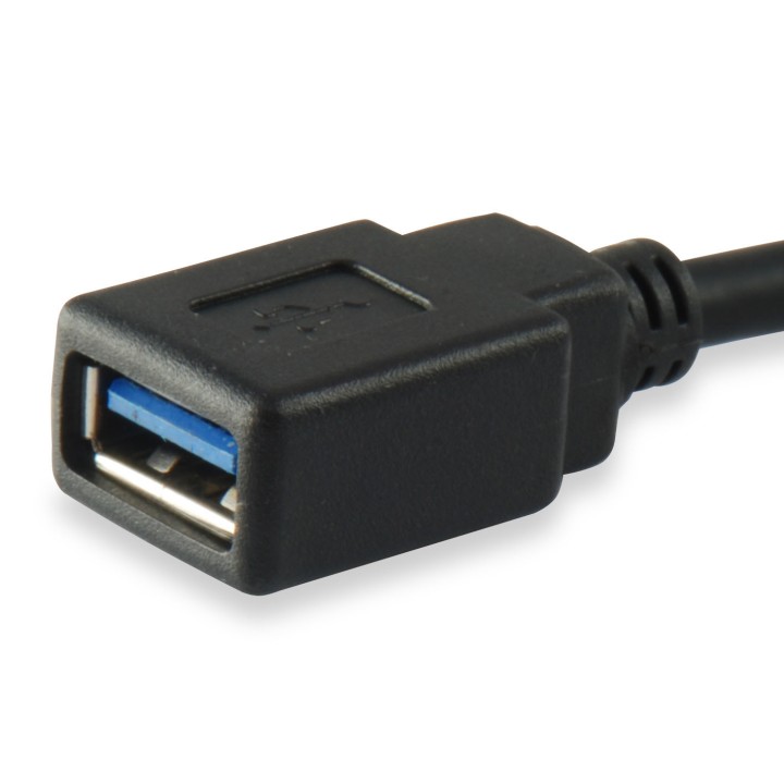 Cable EQUIP USB-A/H a USB-C/M 0.15m Negro (EQ133455)