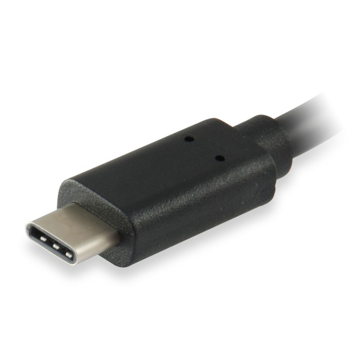 Cable EQUIP USB-A/H a USB-C/M 0.15m Negro (EQ133455)
