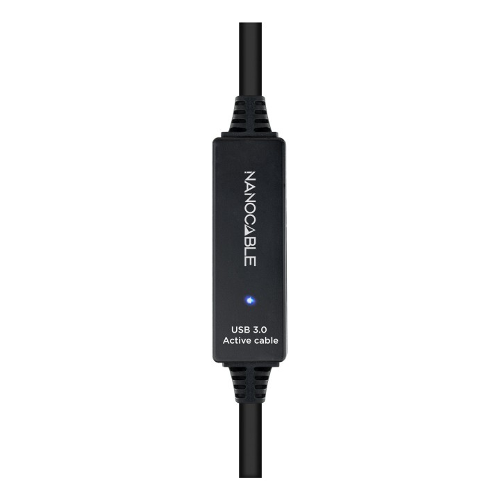 Nanocable USB-A/M a USB-A/H 15m Negro (10.01.0313)