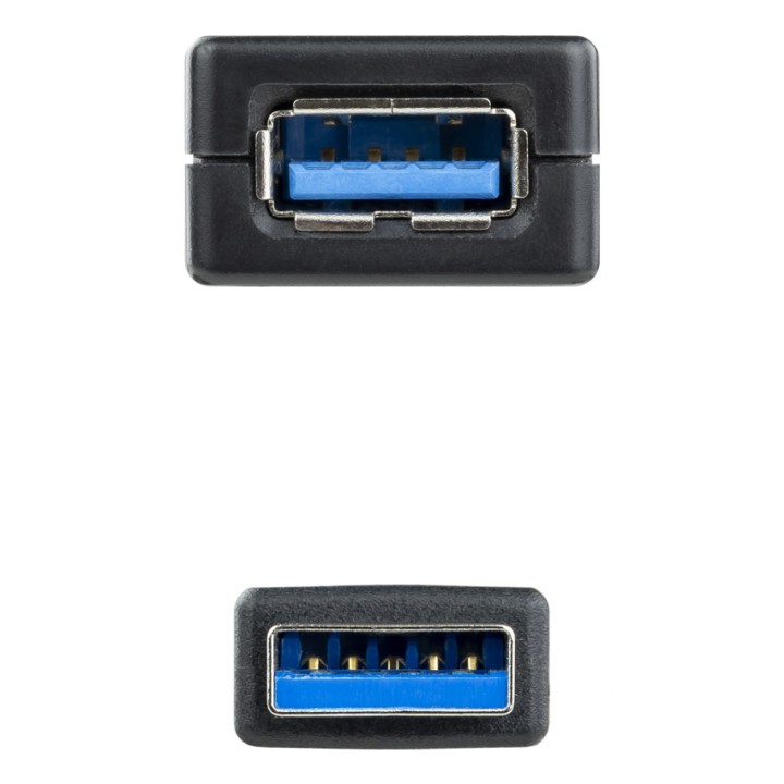 Nanocable USB-A/M a USB-A/H 15m Negro (10.01.0313)
