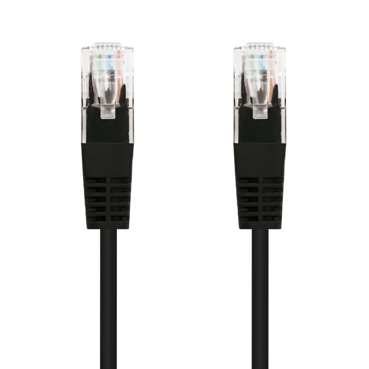 Nanocable RJ45 Cat6 UTP AWG24 0.5m Negro(10.20.0400-BK)