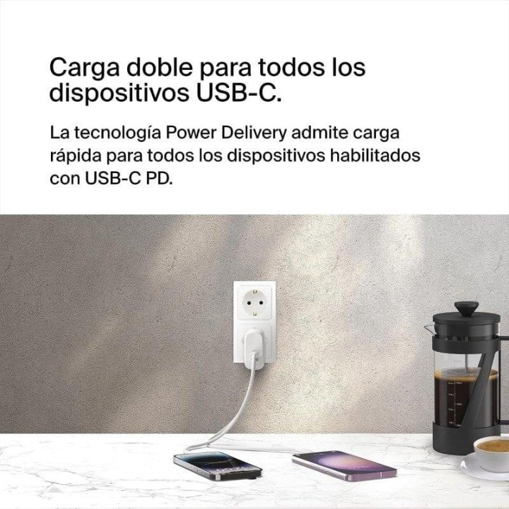 Belkin BoostCharge Pro Cargador de Pared USB-C con PD 60W