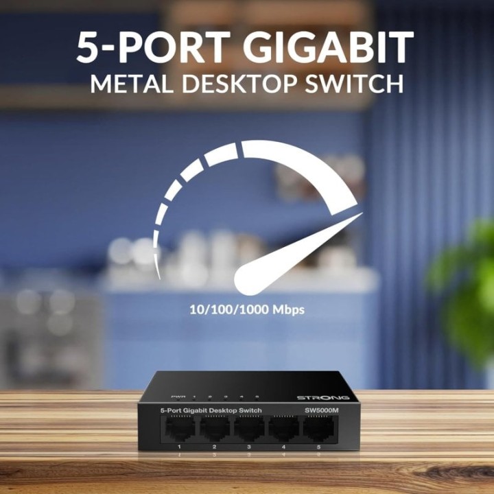 Strong SW5000M Switch Gigabit de 5 Puertos