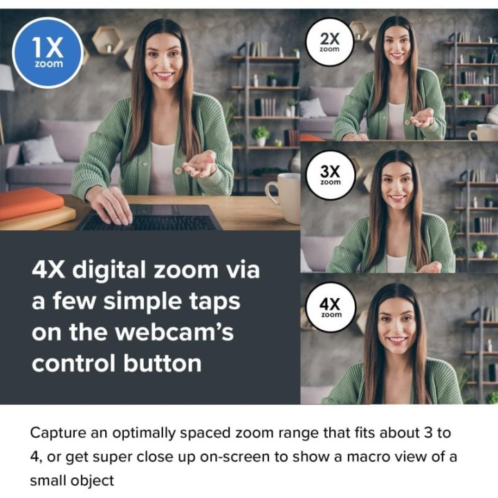 Creative Live! CAM Sync V3 Webcam 2K QHD con Zoom Digital 4X